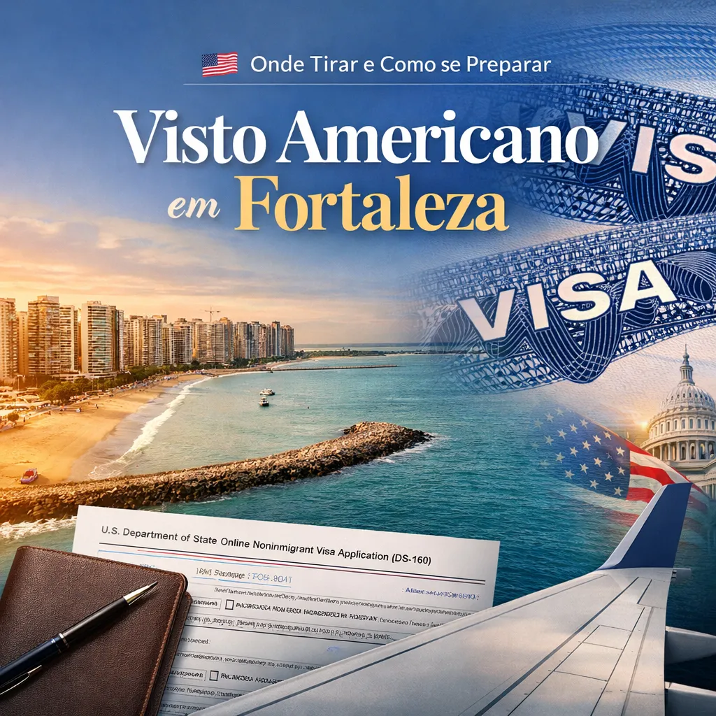 Imagem ilustrativa para o artigo Visto americano em Fortaleza da Now Vistos